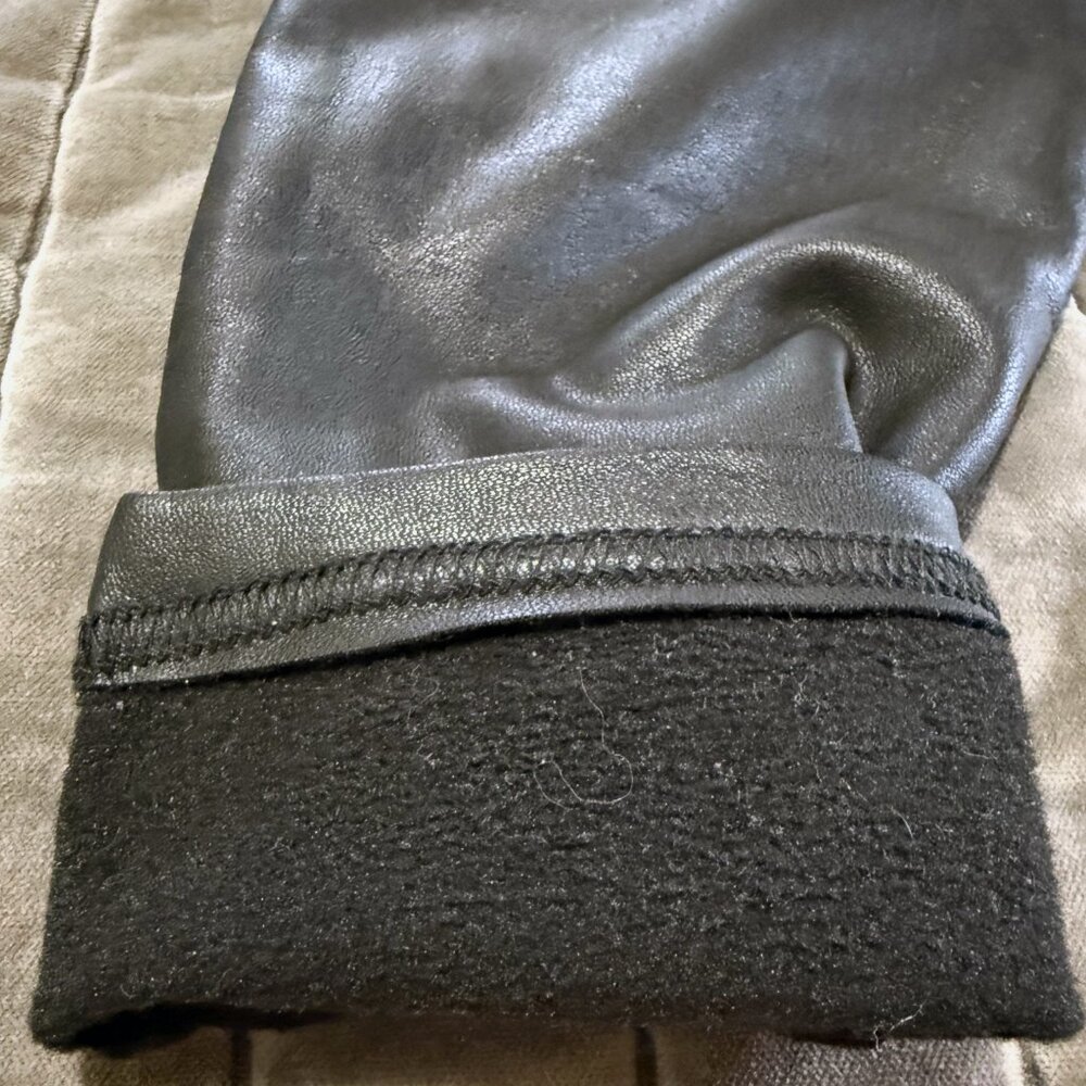 TopShop Maternity faux leather moto leggings sz 4 - Picture 5 of 6